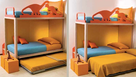 letto a castello per la camera dei bambini